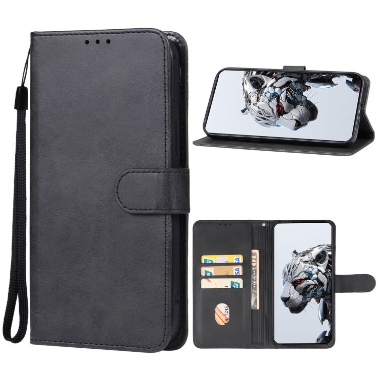

For ZTE nubia Red Magic 8S Pro Leather Phone Case(Black)
