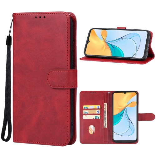 

For ZTE Blade V50 Vita Leather Phone Case(Red)