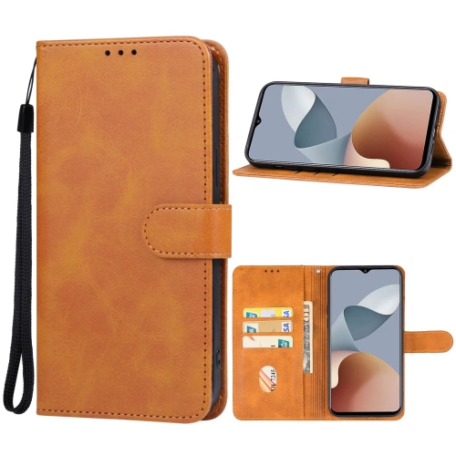 

For ZTE Blade A73 4G/Blade V50 Smart/Axon 50 Lite Leather Phone Case(Brown)