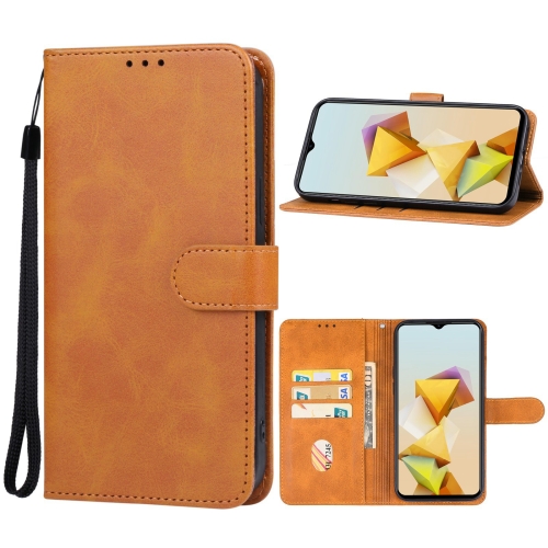 

For ZTE Blade A73 5G Leather Phone Case(Brown)