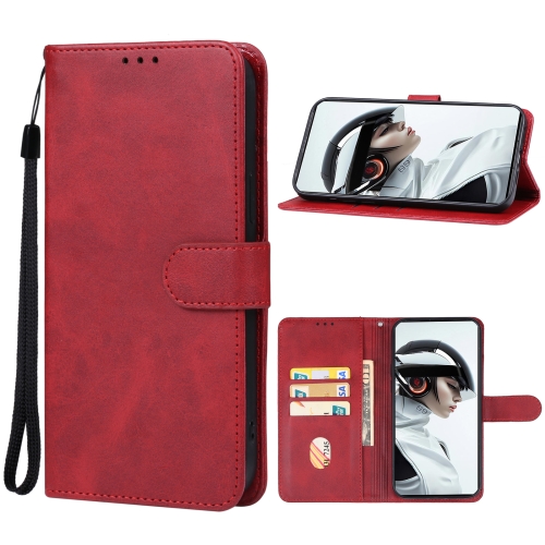 

For ZTE nubia Red Magic 9 Pro Leather Phone Case(Red)