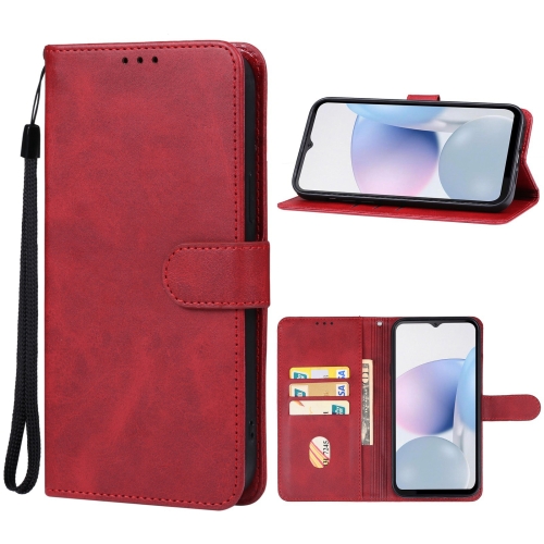 

For CUBOT Note 50 Leather Phone Case(Red)