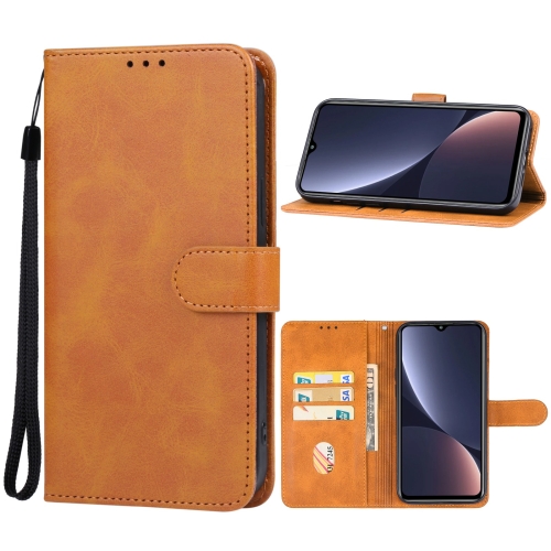 

For CUBOT Note 30 Leather Phone Case(Brown)