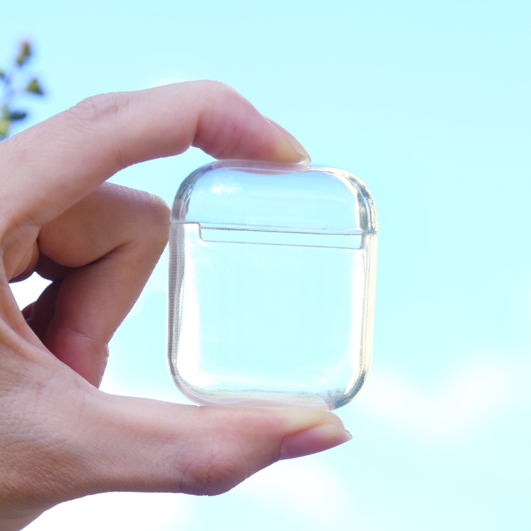

For AirPods 1 / 2 Transparent TPU Soft Earphone Protective Case without Hook