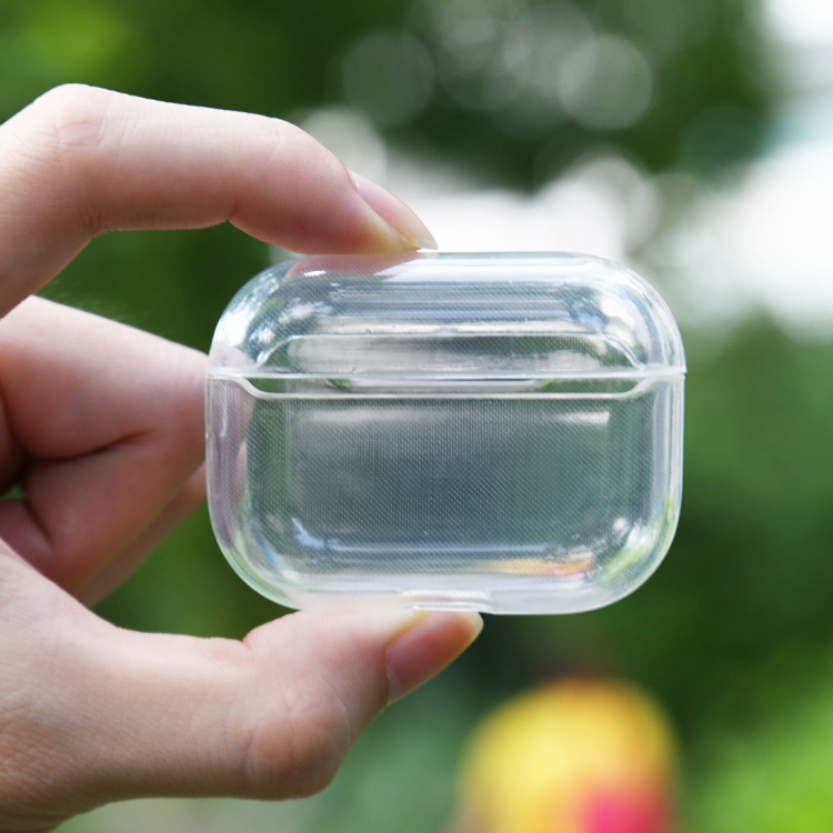 

For AirPods Pro Transparent TPU Soft Earphone Protective Case without Hook