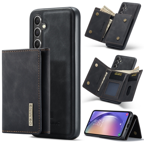 

For Samsung Galaxy A54 5G DG.MING M1 Series 3-Fold Multi Card Wallet + Magnetic Phone Case(Black)