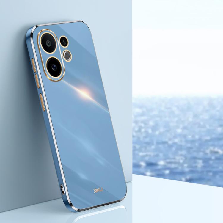 

For vivo S30 5G XINLI Straight Edge 6D Electroplate TPU Phone Case(Celestial Blue)