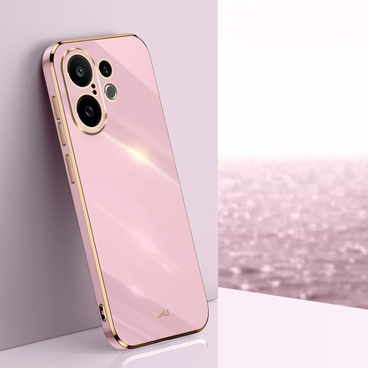

For vivo S30 Pro mini 5G XINLI Straight Edge 6D Electroplate TPU Phone Case(Cherry Purple)