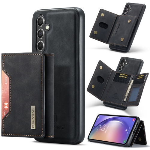 

For Samsung Galaxy A54 5G DG.MING M2 Series 3-Fold Multi Card Bag + Magnetic Phone Case(Black)