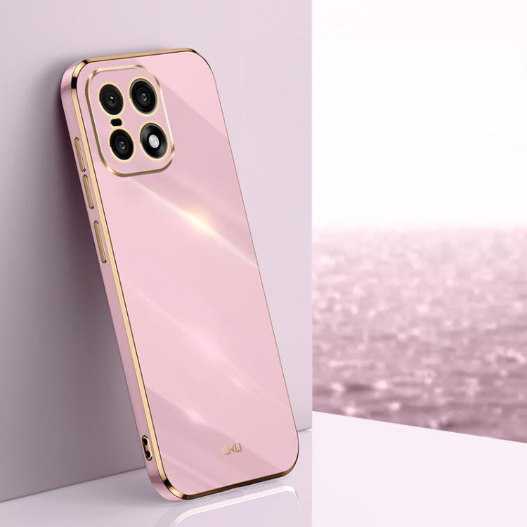 

For OnePlus 15 5G XINLI Straight Edge 6D Electroplate TPU Phone Case(Cherry Purple)