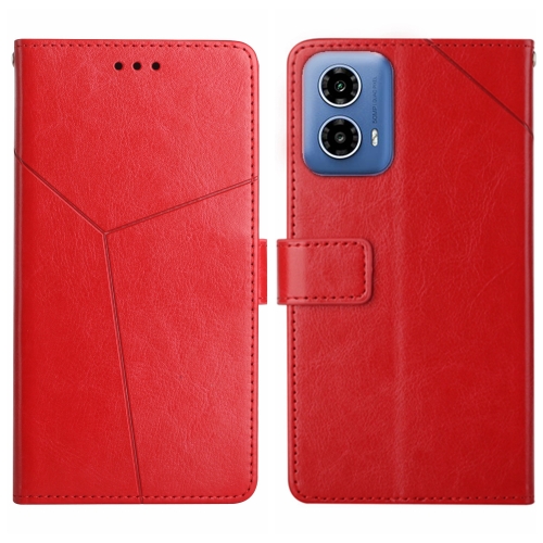 

For Xiaomi Redmi 13C 5G Y-shaped Pattern Flip Leather Phone Case(Red)