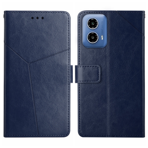 

For Xiaomi Redmi 13C 5G Y-shaped Pattern Flip Leather Phone Case(Blue)