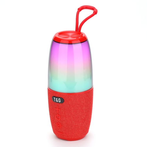 

T&G TG644 5W High Power RGB Light Portable Bluetooth Speaker(Red)