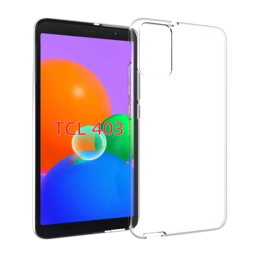 

For TCL 403 Waterproof Texture TPU Phone Case(Transparent)