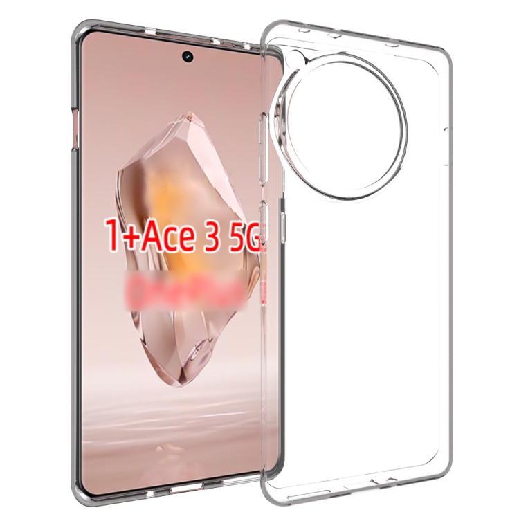 

For OnePlus Ace 3 5G Waterproof Texture TPU Phone Case(Transparent)