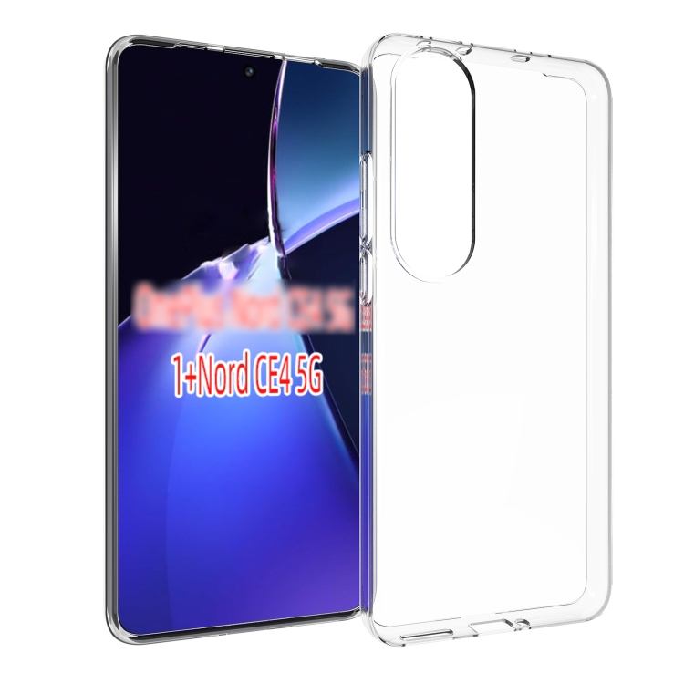 

For OnePlus Nord CE4 5G Waterproof Texture TPU Phone Case(Transparent)