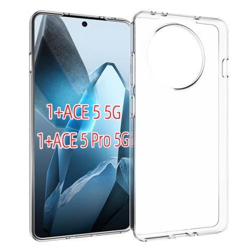 

For OnePlus Ace 5 / 5 Pro Waterproof Texture TPU Phone Case(Transparent)