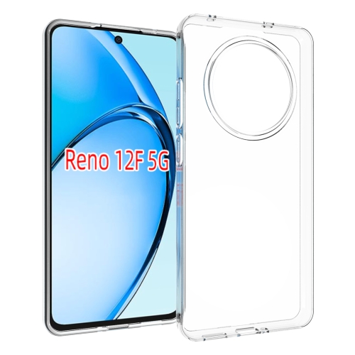 

For OPPO Reno12 F 5G Global Waterproof Texture TPU Phone Case(Transparent)