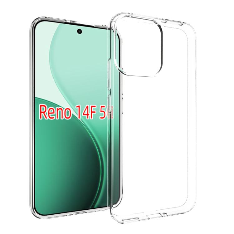 

For OPPO Reno14 F 5G Waterproof Texture TPU Phone Case(Transparent)