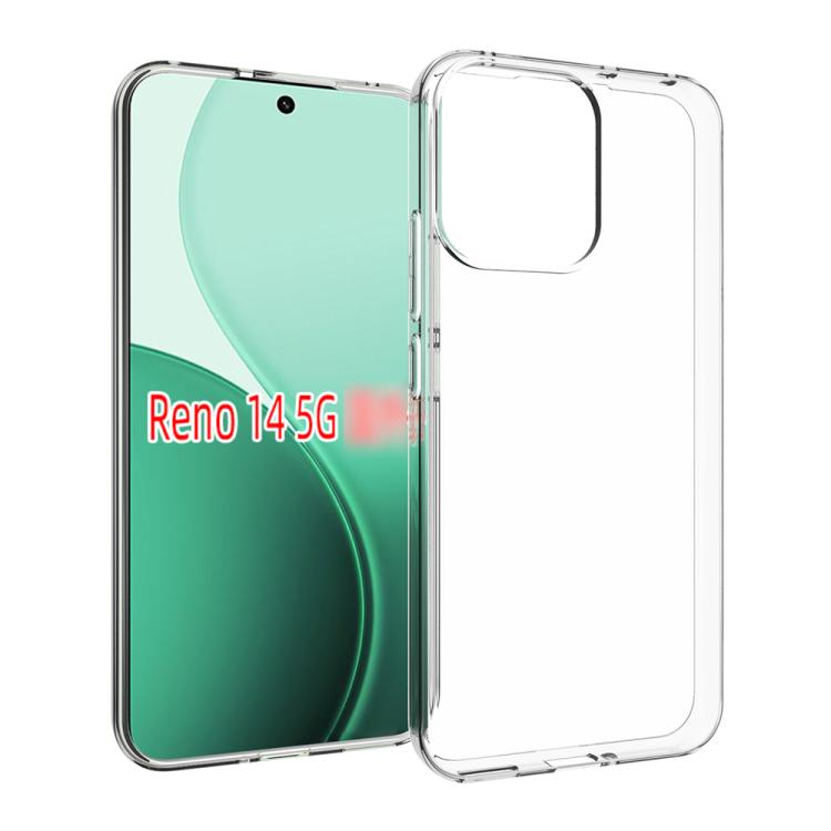 

For OPPO Reno14 5G Global Waterproof Texture TPU Phone Case(Transparent)