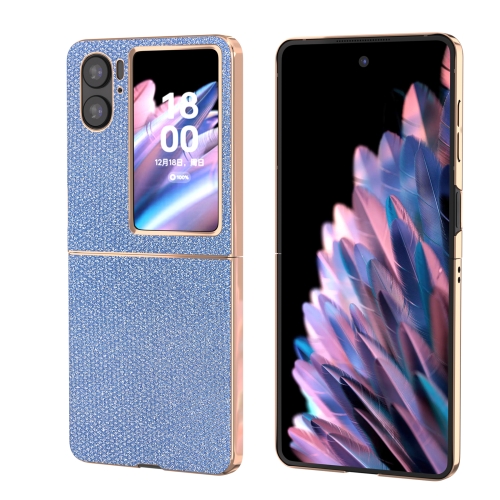 

For OPPO Find N2 Flip Nano Plating Diamond Phone Case(Sapphire Blue)