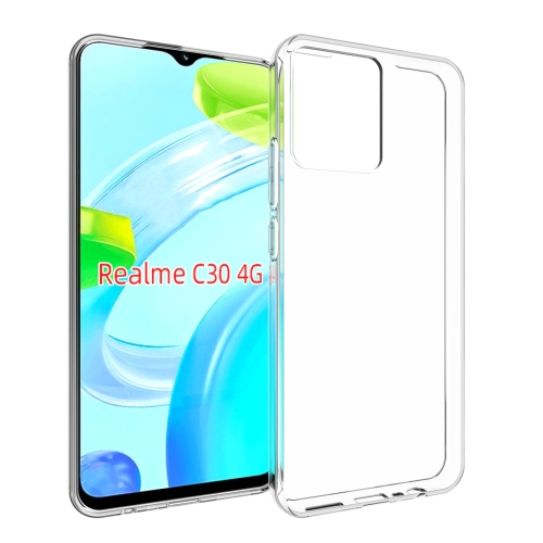 

For Realme C30 4G Waterproof Texture TPU Phone Case(Transparent)