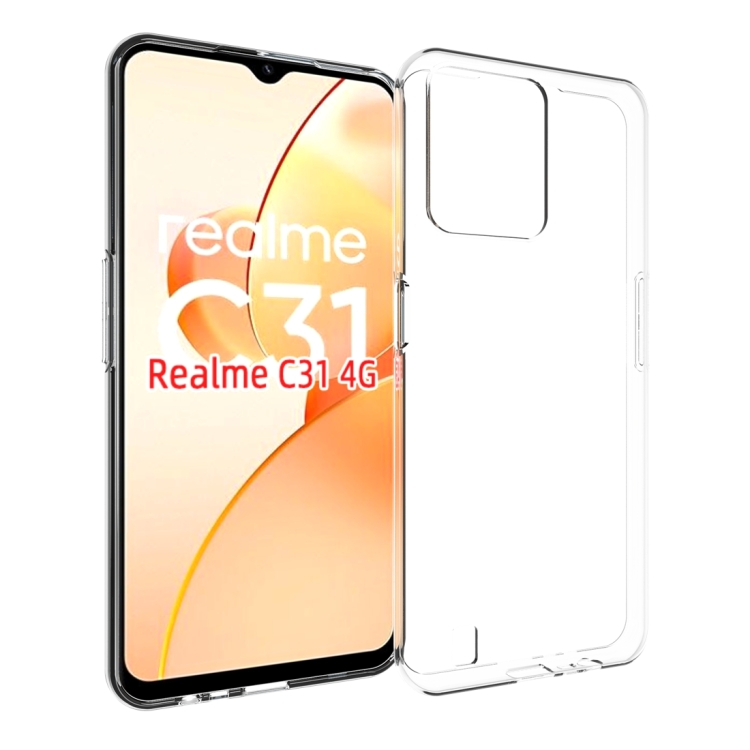 

For Realme C31 4G Waterproof Texture TPU Phone Case(Transparent)