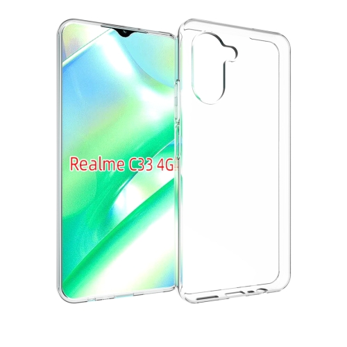 

For Realme C33 4G Waterproof Texture TPU Phone Case(Transparent)