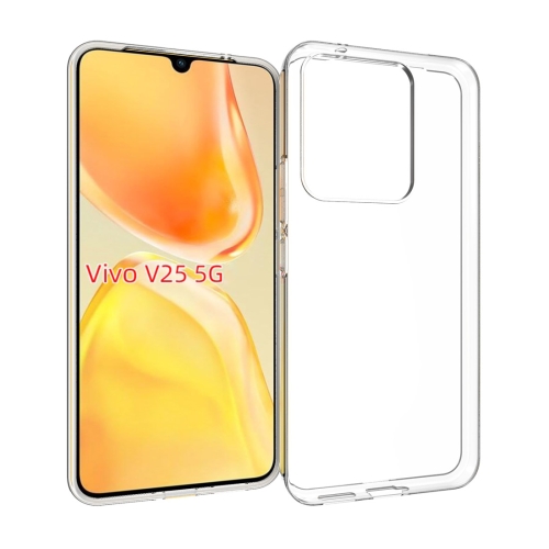 

For vivo V25 5G Waterproof Texture TPU Phone Case(Transparent)