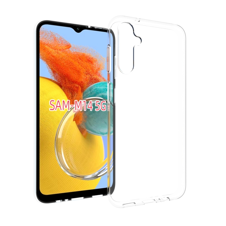 

For Samsung Galaxy M14 5G Waterproof Texture TPU Phone Case(Transparent)