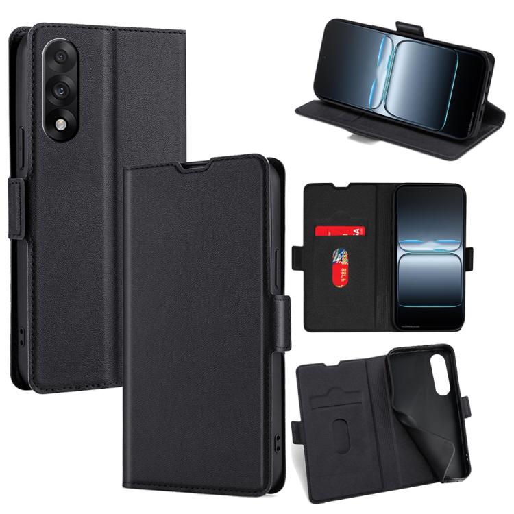 

For OnePlus Ace 5 Ultra / Nord 5 Ultra-thin Voltage Side Buckle Horizontal Flip Leather Phone Case(Black)