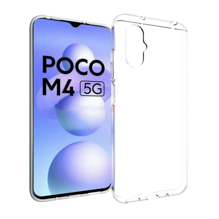

For Xiaomi Poco M4 5G Waterproof Texture TPU Phone Case(Transparent)