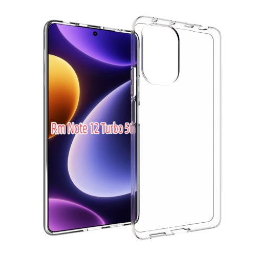 

For Xiaomi Redmi Note 12 Turbo 5G Waterproof Texture TPU Phone Case(Transparent)