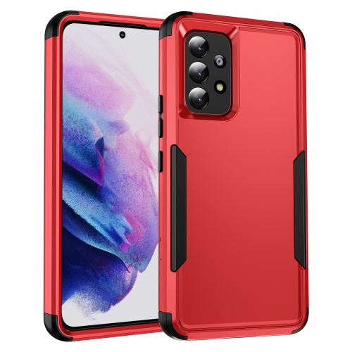 

For Samsung Galaxy A53 5G TPU + PC Shockproof Protective Phone Case(Red + Black)