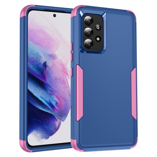 

For Samsung Galaxy A53 5G TPU + PC Shockproof Protective Phone Case(Royal Blue + Pink)