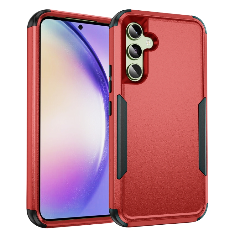 

For Samsung Galaxy A54 5G TPU + PC Shockproof Protective Phone Case(Red + Black)