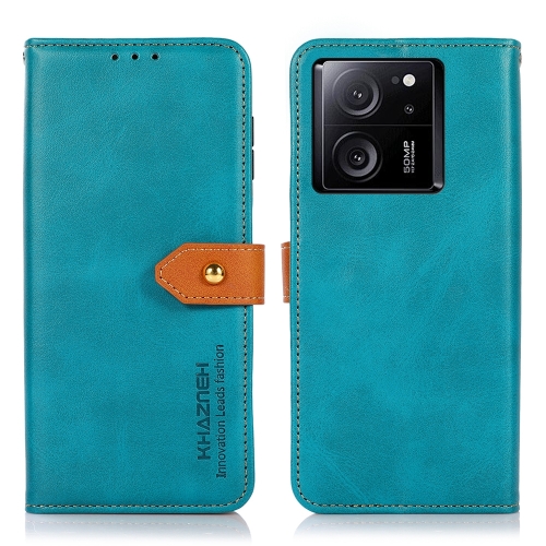 

For Xiaomi 13T / Redmi K60 Ultra KHAZNEH Cowhide Texture Flip Leather Phone Case(Blue)