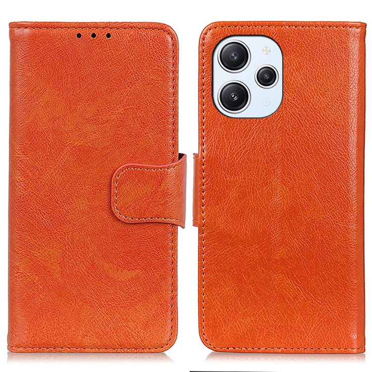 

For Xiaomi Redmi 12 4G Nappa Texture Horizontal Flip Leather Phone Case(Orange)