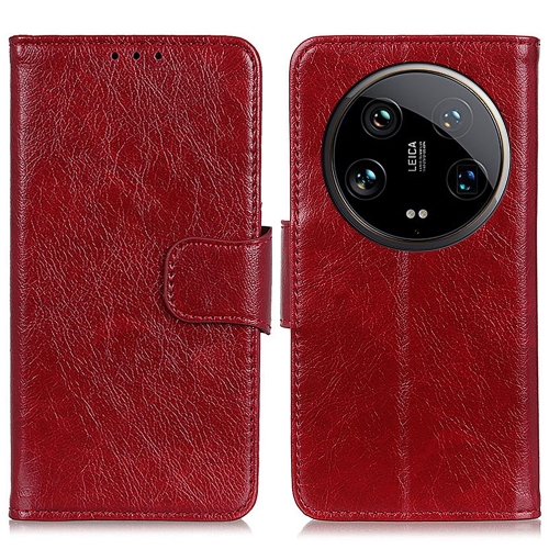 

For Xiaomi 14 Ultra Nappa Texture Horizontal Flip Leather Phone Case(Red)