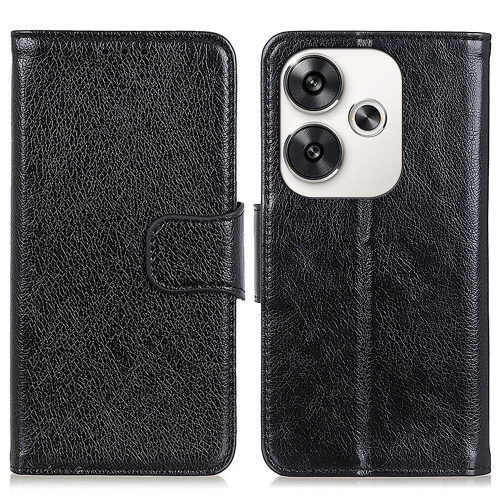 

For Xiaomi Poco F6 / Redmi Turbo 3 Nappa Texture Horizontal Flip Leather Phone Case(Black)