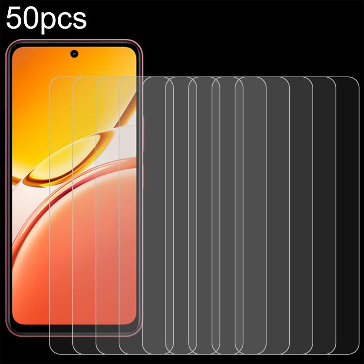 

For vivo Y21d 4G 50pcs 0.26mm 9H 2.5D Tempered Glass Film