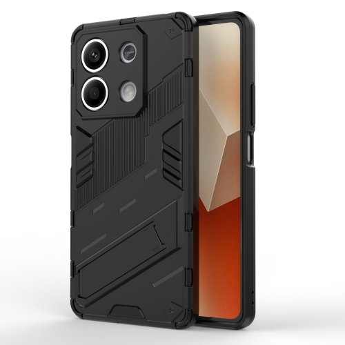 For Xiaomi Redmi Note 13 Punk Armor 2 in 1 PC + TPU Phone Case(Black) wood guitar pick box storage case plectrum holder
