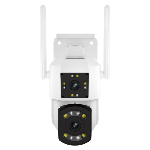 

ESCAM PT210 2x3MP Dual Lens Dual Screen Monitor WiFi Camera Support Two-way Voice & Motion Detection & Cloud Storage(US Plug)
