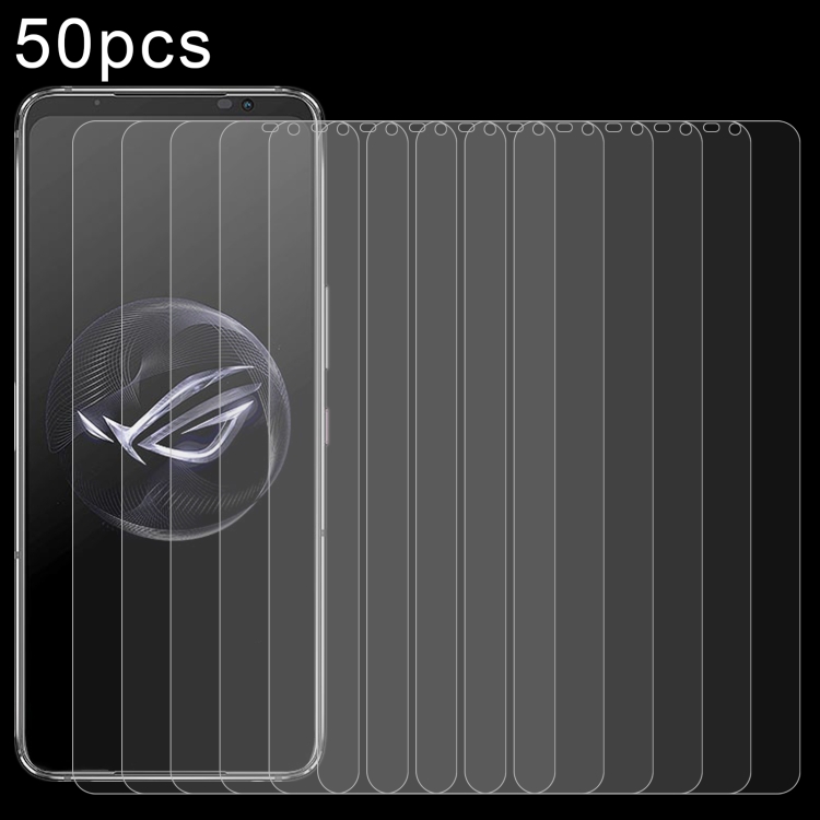 

For Asus ROG Phone 7 / 7 Pro 50pcs 0.26mm 9H 2.5D Tempered Glass Film