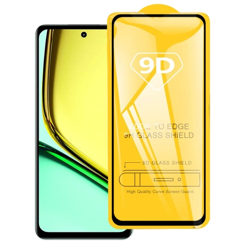 For Realme C67 4G / 12 Lite 9D Full Glue Full Screen Tempered Glass Film for samsung galaxy f15 m15 5pcs enkay hat prince full glue high aluminum silicon tempered glass film