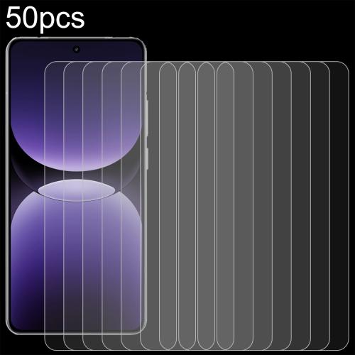 

For Realme GT7 50pcs 0.26mm 9H 2.5D Tempered Glass Film