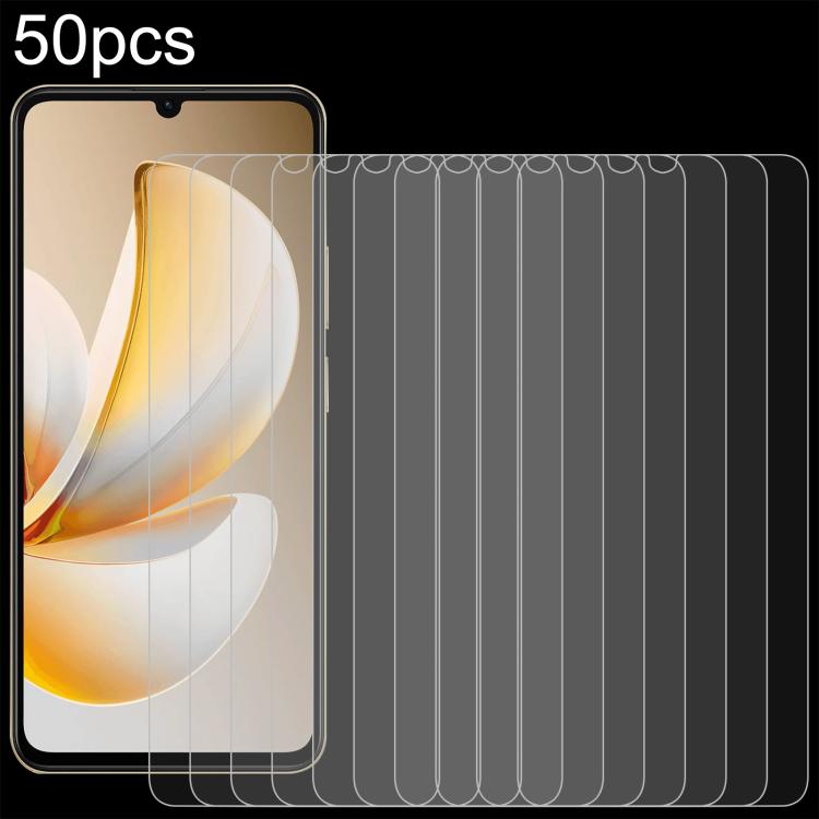 

For Realme Note 70T 4G 50pcs 0.26mm 9H 2.5D Tempered Glass Film