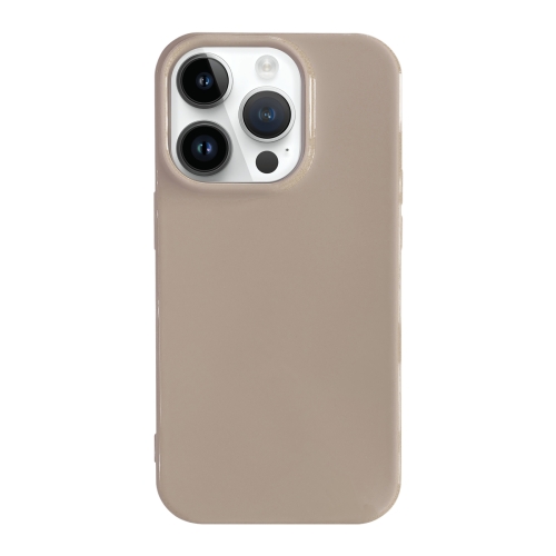 

For iPhone 14 Pro Shockproof Solid Color TPU Phone Case(Khaki)