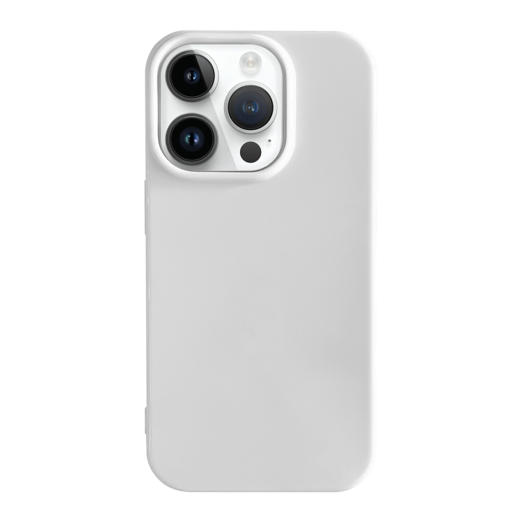 

For iPhone 14 Pro Max Shockproof Solid Color TPU Phone Case(White)