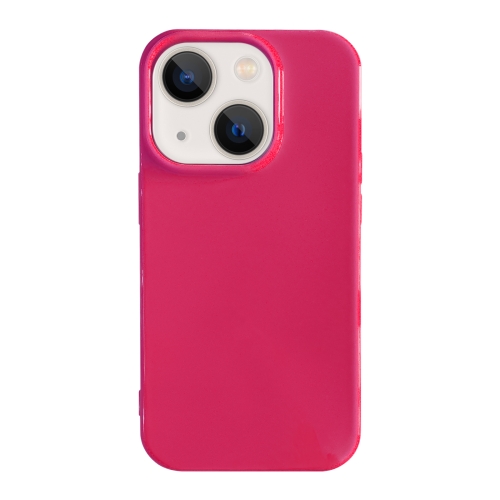 

For iPhone 13 Shockproof Solid Color TPU Phone Case(Rose Red)